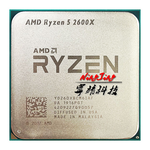 AMD Ryzen 5 2600X R5 2600X 3.6 GHz Six-Core Twelve-Thread CPU Processor YD260XBCM6IAF Socket AM4 ► Photo 1/1