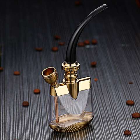 Bottle Water Pipe Portable Mini Hookah High Quality Creative Shisha Tobacco Smoking Pipes Gift of Health Metal Tube Filter ► Photo 1/6