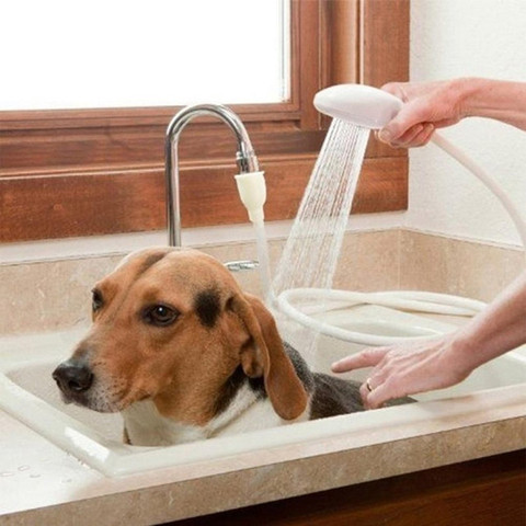 Pet Dog Cat Shower Head Multi-functional Tap Faucet Spray Drains Strainer Hose Sink Washing Hair Pets Lave Water Bath Heads #15 ► Photo 1/6