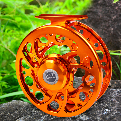 PROBEROS Fishing Fly Wheel 5/7 7/9 9/10 WT Fly Fishing Reel CNC Machine Cut Large Arbor Die Casting Aluminum Fly Reel ► Photo 1/6