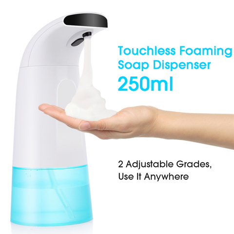 400Ml/250ml Automatic Liquid Soap Dispenser Automatic kitchen hand Soap Dispenser Touchless IR Infrared Sanitizer Dispensador ► Photo 1/6