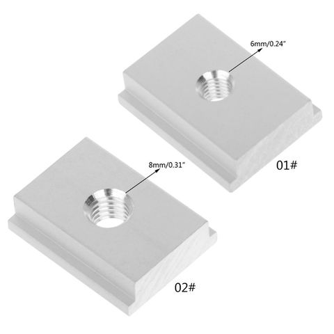 M6/M8 T-track Slider Sliding Nut Aluminum Alloy T Slot Nut For Woodworking Tool Jigs Screw Slot Fastener ► Photo 1/6