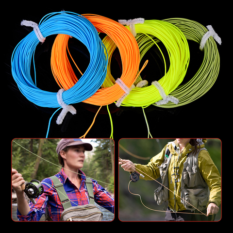 Fly Fishing Line 100FT/30M Weight Forward Floating 2F/3F/4F/5F/6F/7F/8F Fishing Line For Trout Fly Fishing Accessories ► Photo 1/6