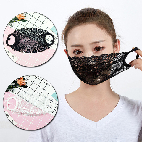 Summer Sunscreen Face Masks Women Sexy Lace Cover Outdoor Driving Riding Beach Mask Sun Protective Cover Up Scarf Reusable ► Photo 1/6