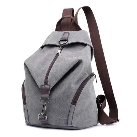 Fashion Canvas Female Backpack Multifuction Casual Backpack For Teenager Girls 2022 Summer Women Large Capacity Shoulder Bbag ► Photo 1/6