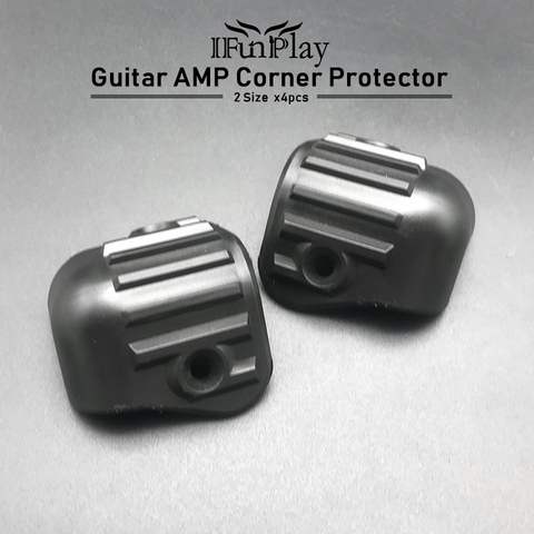 4pcs Guitar AMP Speaker Cabinet Corner Protector Amplifier Angle Rounded Protector General Model Black ► Photo 1/6