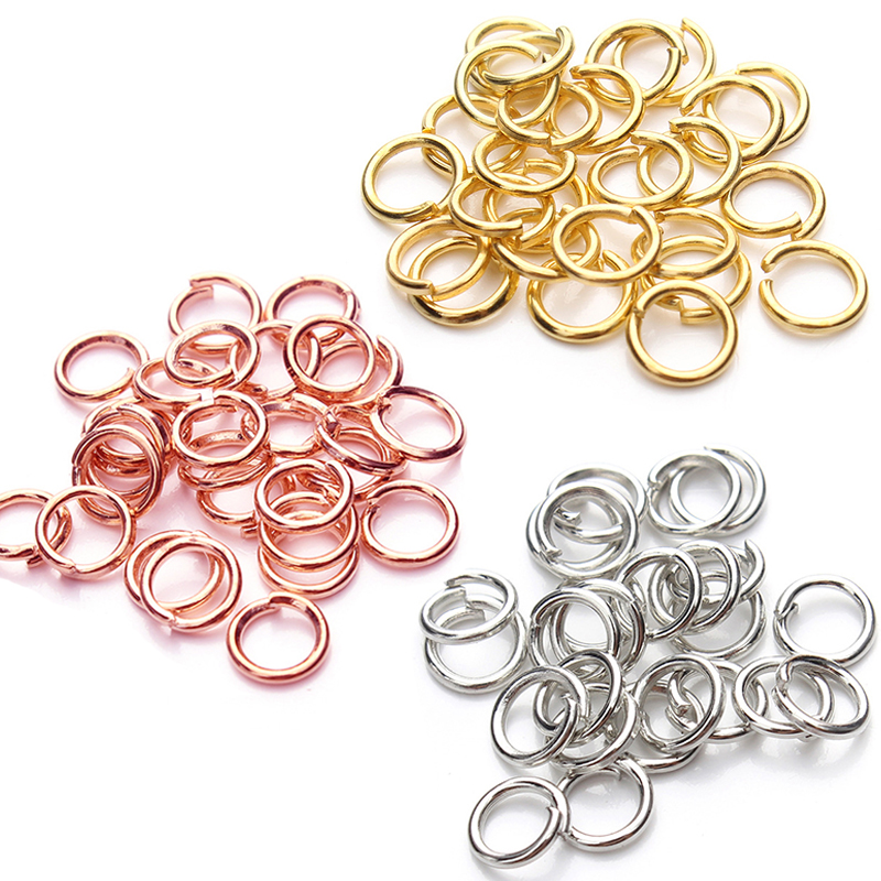 200Pcs Stainless Steel Open Jump Rings Split Rings Connector Jewelry Making 