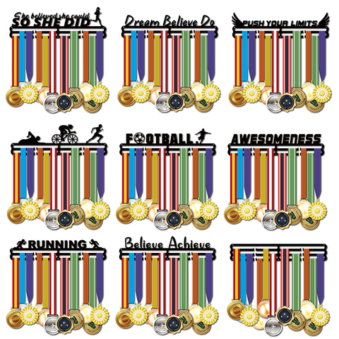 Heavy duty Medal hanger Sport medal display hanger Medal holder for running,cycling,swimming,marathon medals ► Photo 1/6