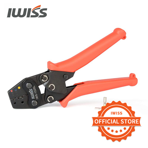 IWISS IWS-1226L Mini Crimping Tools Works for Low Profile Environmental Splices M81824/1-XX from AWG 26-12 Crimping pliers ► Photo 1/6