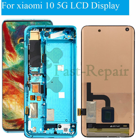 Original For Xiaomi MI 10 5G Mi10 LCD Display Touch Screen Digitizer Assembly Replacement For Xiaomi mi10 lcd Display ► Photo 1/6