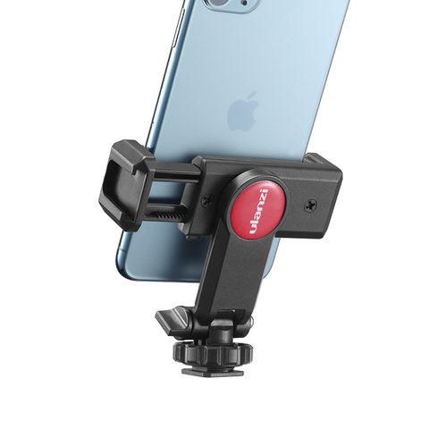 Ulanzi ST-06 Phone Mount Vertical Shooting On Camera Mount Dual Cold Shoe Mount Holder Quick Release for Vlog iPhone Andriod ► Photo 1/6