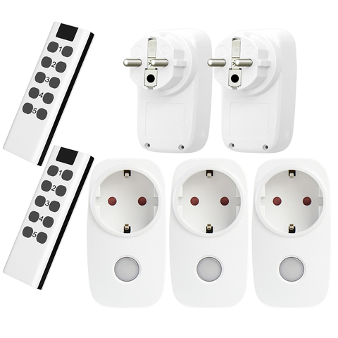 MSLE Universal Smart Home Socket Wireless 433Mhz RF Remote Control Outlet Compatible Broadlink RM4 Pro For Smart Home Automation ► Photo 1/6