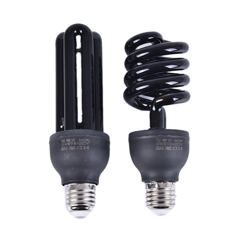 High Quality E27 220V 40W Light Low Energy CFL UV Light Bulb Screw Ultraviolet Violet Lamp ► Photo 1/6