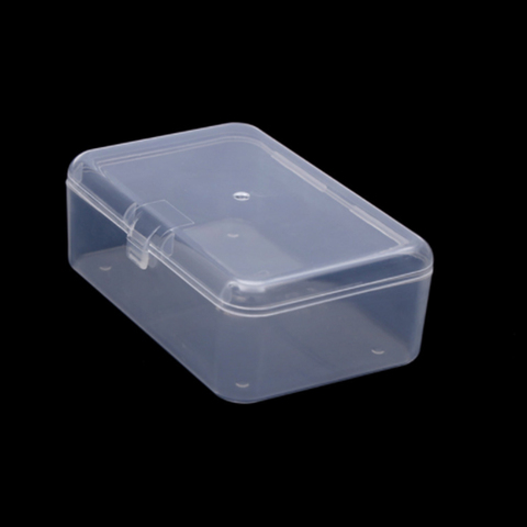1PCS Clear Lidded Small Plastic Box For Trifles Parts Tools Storage Box Jewelry Display Box Screw Case Beads Container ► Photo 1/6
