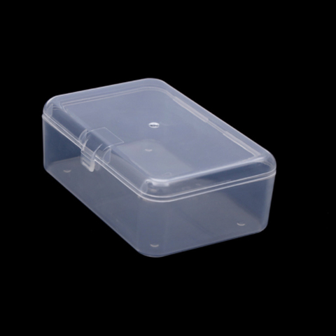 1PCS Clear Lidded Small Plastic Box For Trifles Parts Tools