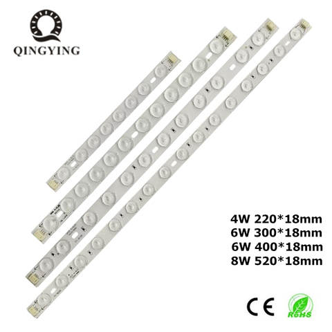 10pcs LED Tube Ceiling Light Module Source 4W 6W 8W Three Color 2835 LED Bar Lights Ceiling Lamp For Retrofiting  Old LED Tube ► Photo 1/6