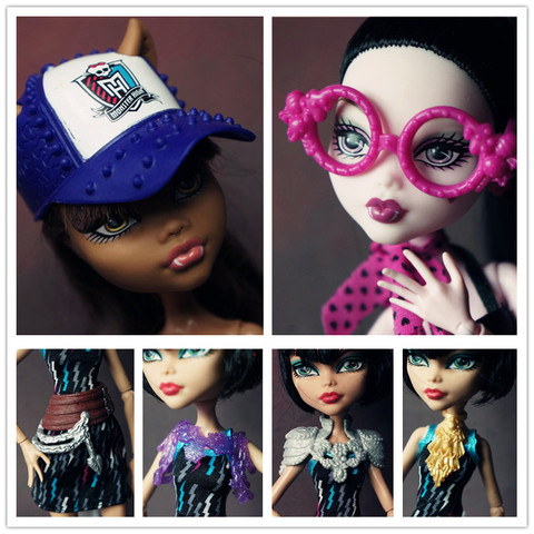 Dolls Accessories For Monstering High Dolls For 1/6 Doll House Kids Toy Party Glasses parts no doll   wave 4 ► Photo 1/1