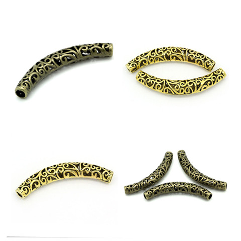 DoreenBeads Iron Alloy Bugle Style Spacer Beads For Jewelry DIY Findings Antique Bronze Color Handmade Vintage Earrings Charms ► Photo 1/6
