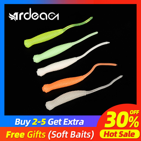 Ardea Soft Lures Silicone Bait  42mm 0.3g Artificial Worm Swimbait Jigging Fishing Bait bass Wobblers Fishing Tackle ► Photo 1/6