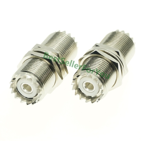 UHF female SO-239 to UHF Female SO239 jack nut bulkhead RF mount adapter connector FOR PL-259 ► Photo 1/5