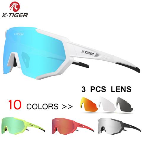 X-TIGER Polarized Cycling Glasses UV400 Cycling Sport SunGlasses Mountain Bike Goggles Racing Road MTB Bicycle Eyewear For Man ► Photo 1/6