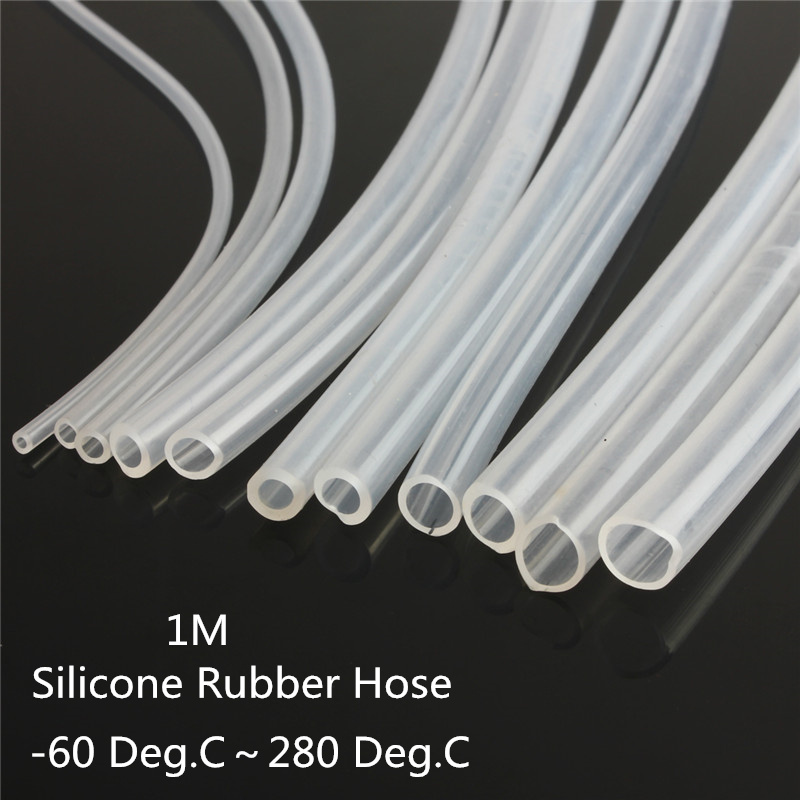 6x8mm Food Grade Clear Silicone Tube Beer Milk Hose Pipe Rubber 1M 3.28 ft 