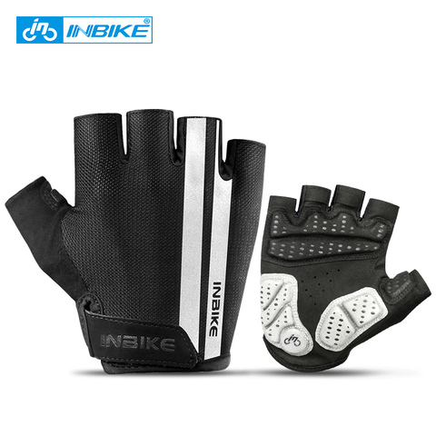 INBIKE Half Finger Cycling Gloves Sport Fitness Racing MTB Bike Gloves Summer Men Women Riding Thickened Palm Pad Bicycle Gloves ► Photo 1/6