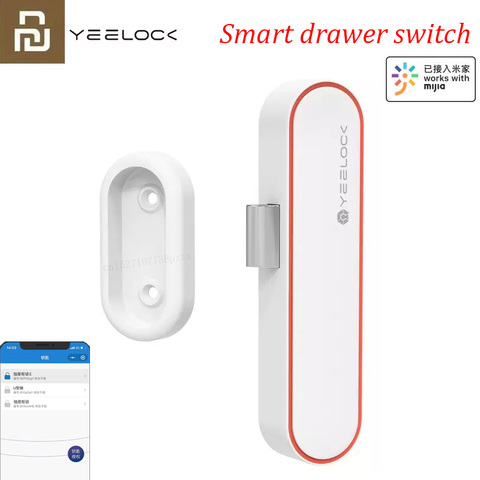 Original Youpin YEELOCK Smart Drawer Cabinet Lock Keyless Bluetooth Mi Home APP Unlock Anti-Theft Child Safety File Security ► Photo 1/6