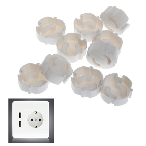 10pcs Baby Safety Plug Socket Cover Protective Child Safety Plug Guard 2 Hole ► Photo 1/6