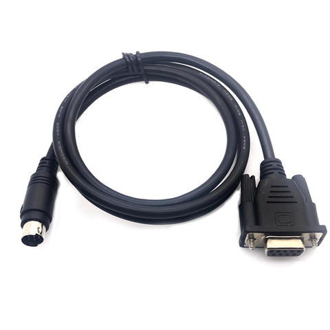 DB9 female to 8pin mini Din male RS232 PLC Cable 2.5M for Mitsubishi Melsec PS2 to DB9 keyboard cable 3M 5M 1.5m 6ft ► Photo 1/5