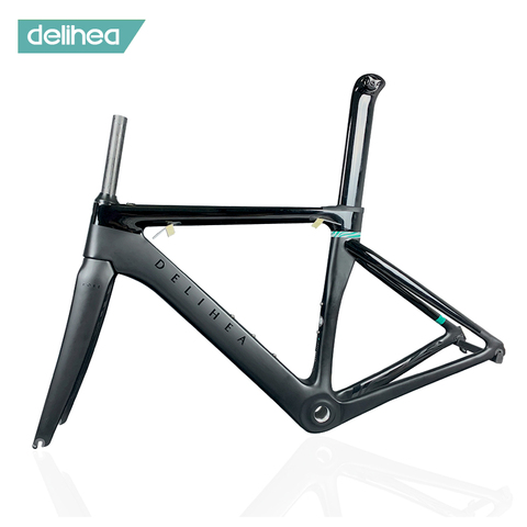 DeliHea Carbon Aero Road Frame Full New Design Series Fore White Bike Frame Matte Finishing ► Photo 1/1