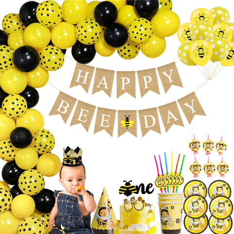 Bee Theme Birthday Decorations  Bee Birthday Party Decorations - Party  Decorations - Aliexpress