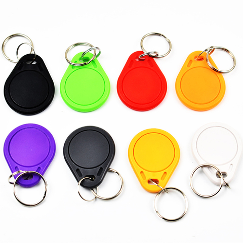 100pcs/bag RFID key fobs 125KHz EM4305 proximity ABS key tags readable and writable copy duplicator card tags access control ► Photo 1/6