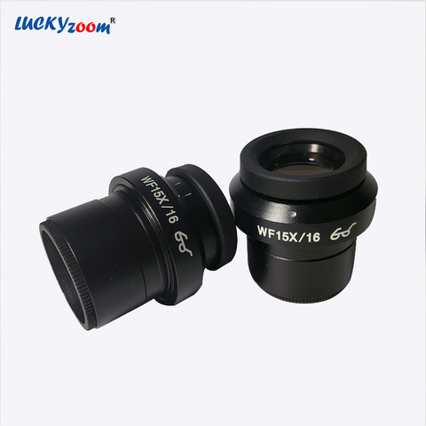 2pcs Super Widefield 15X Eyepiece For Binocular Trinocular Stereo Microscope Adjustable WF15X Stereo Microscope Eyepiece Lens ► Photo 1/3