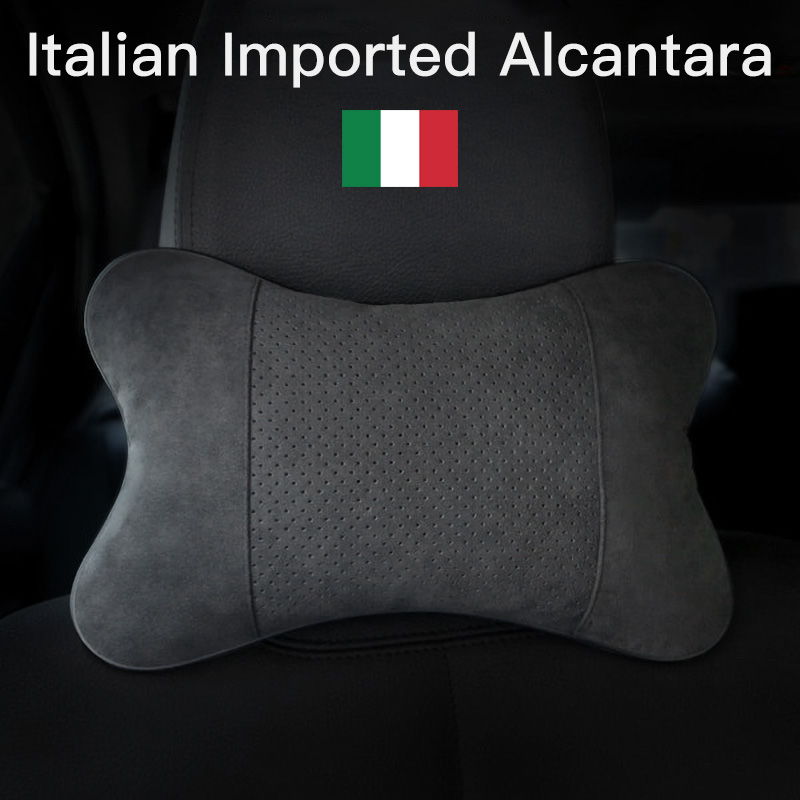 Italian Alcantara Car Neck Pillow - Gift Shop