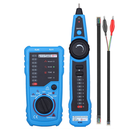 High Quality FWT11 RJ11 RJ45 Cat5 Cat6 Telephone Wire Tracker Tracer Toner Ethernet LAN Network Cable Tester Line Finder ► Photo 1/6