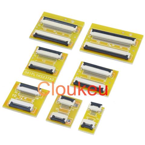 FFC FPC 0.5mm 1.0mm Flexible Flat Cable Lengthen Extension Board Adapter Board 4P 5P 6P 8P 10P 12P 16P 20P 24P 30P 40P 50P 60P ► Photo 1/2