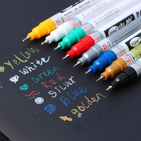 Permanent Metallic Color Marker  Metallic Color Metal Marker Pen -  Metallic Marker - Aliexpress
