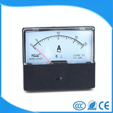 AC 0-20A Analog Panel Meter Ammeter Gauge DH-670 ► Photo 1/2