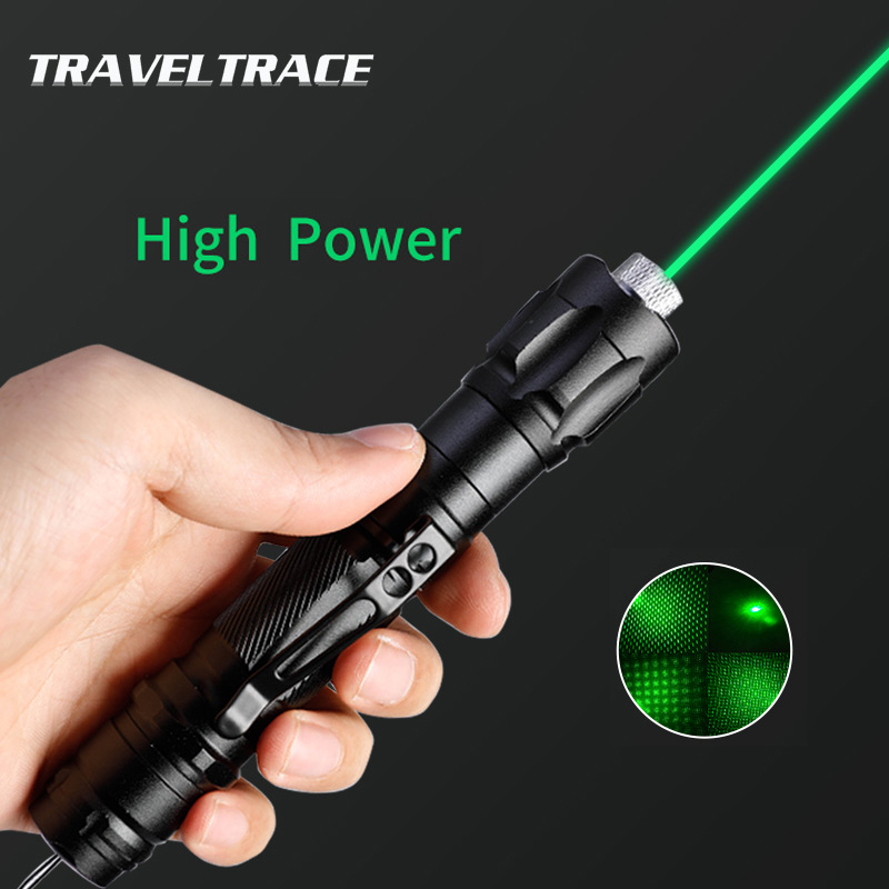 5MW 532Nm High Power Green Laser Pointer Tactical Dot Military Light Lazer Pen 