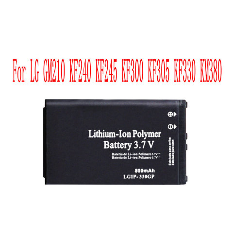 New High Quality 800mAh LGIP-330G Battery For LG GM210 KF240 KF245 KF300 KF305 KF330 KM380 Cell Phone ► Photo 1/2