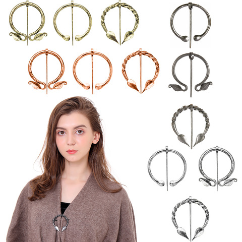 Penannular Viking Brooch Cloak Pin Medieval Clasp Viking Jewelry Norse Jewelry Shawl Accessories Wholesale Decoration ► Photo 1/6