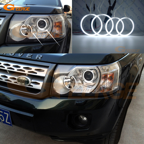 Excellent CCFL Angel Eyes kit halo rings For Land Rover Freelander 2 Pre facelift 2006 2007 2008 2009 2010 2011 Xenon Headlight ► Photo 1/6