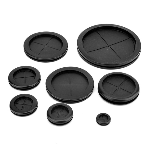 2pcs Rubber Wire Hole dust Covers Plugs 50mm Circlip cable seal Ring grommet gasket inlet outlet case box plate cable protector ► Photo 1/6