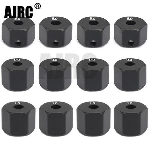 AJRC 4Pcs 12MM Wheel Hex Hub Thickness 8/9/10mm for 1/10 RC Crawler Axial SCX10 II 90046/47 RC Car Part ► Photo 1/5