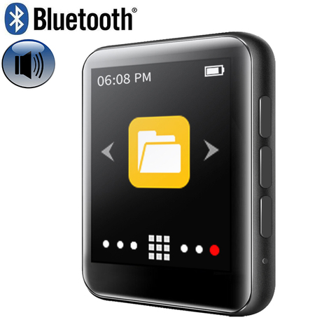 ruizu New metal bluetooth mp3 player 8gb built-in speaker fm radio e-book voice recorder portable audio sport flac music Video ► Photo 1/1