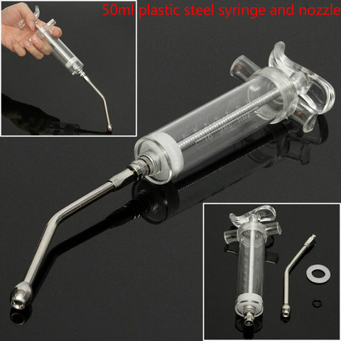 1 Pcs 50ml Parrot Feeding Syringe Manual Feeding Rearing Gavage Curved Needle Medication Tube Birds Small Pet Feeding Syringe ► Photo 1/6