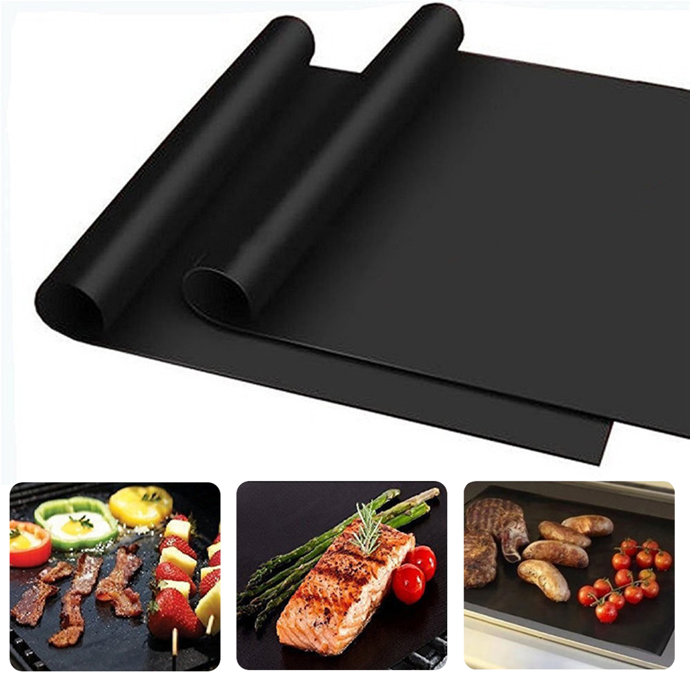 BBQ Grill Mat Non-Stick Cooking Baking Reusable Sheet Barbecue Baking Grill Mesh