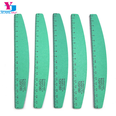 5pcs Ruler Nail File 120/180 Sanding Nail Filer Polish High Quality Sandpaper Nail Buffer Washable Individual Package Nail Tools ► Photo 1/6