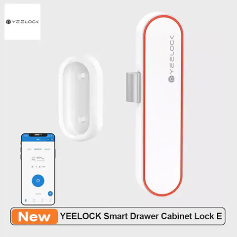 2022 New YEELOCK Smart Drawer Cabinet Lock E Keyless Bluetooth APP Unlock Anti-Theft Child Safety File Security Drawer Switch ► Photo 1/6